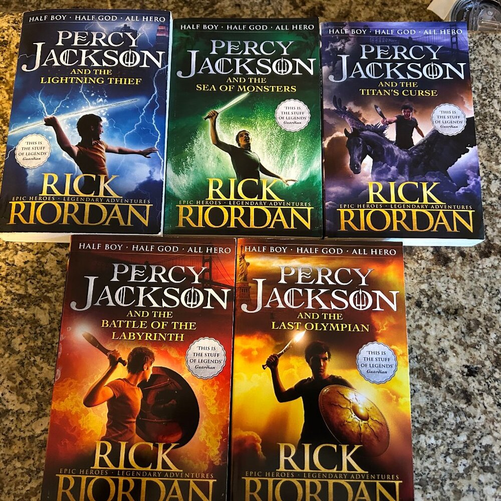 Rick Riordan's Percy Jackson 5 book collection